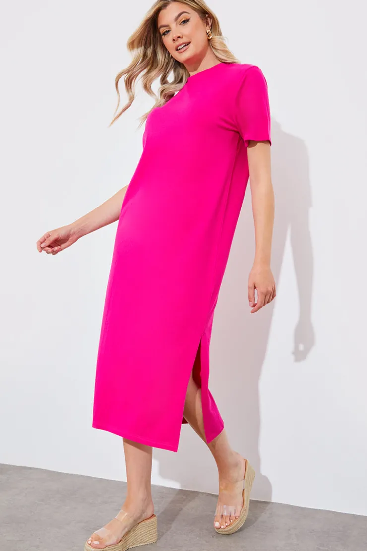 New In The Style Oversized Midaxi T-Shirt Dress