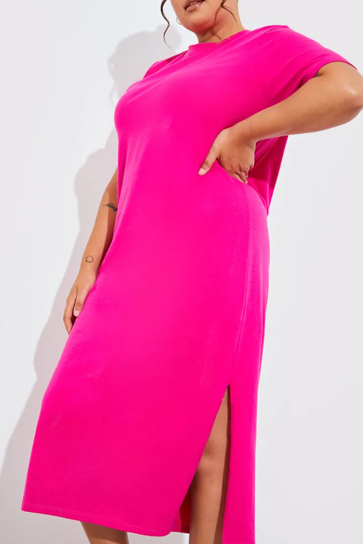 New In The Style Oversized Midaxi T-Shirt Dress
