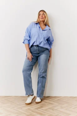 Discount In The Style Oversized Striped Poplin Shirt Multi