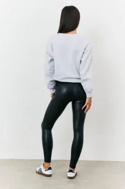 Hot In The Style Perfect Sculpting High Waisted Leather Look Leggings