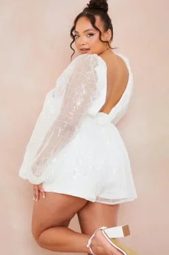 Hot In The Style Premium Sequin Playsuit