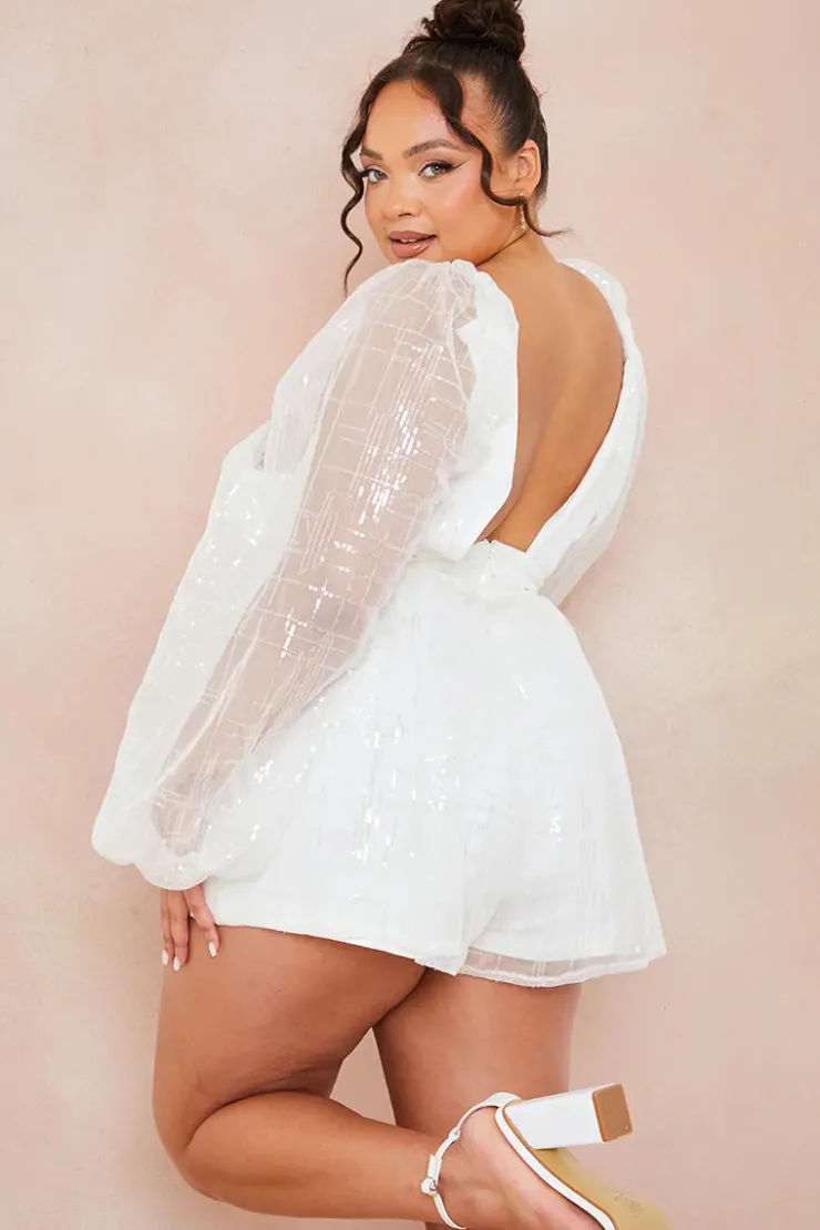 Hot In The Style Premium Sequin Playsuit