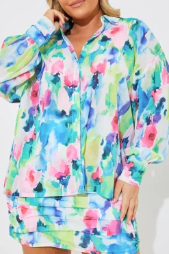 In the Style Printed Co-Ord Shirt Multi