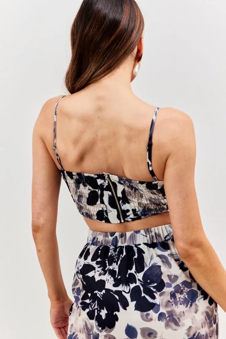 Outlet In the Style ed Corsage Co-Ord Skirt Print