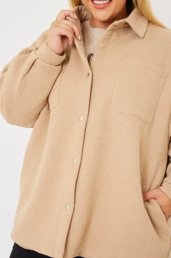 Clearance In the Style Quilted Oversized Shacket