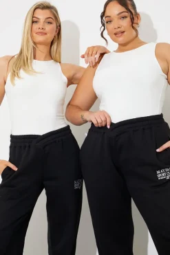 Discount In The Style Racer Neck Double Layer Slinky Bodysuit