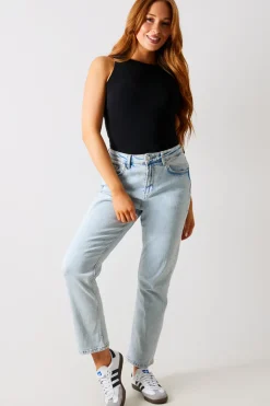 Discount In The Style Racer Neck Double Layer Slinky Bodysuit