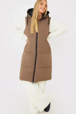 In the Style Recycled Longline Reversible Gilet Black