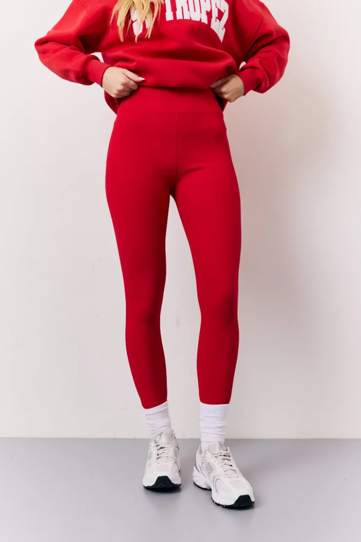Outlet Fits High Waisted Sculpt and Control Leggings Red