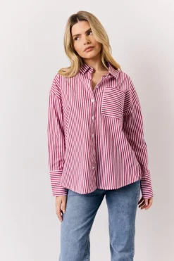 Best In The Style Stripe Shirt Red