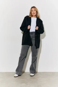 Online In The Style Relaxed Blazer Black