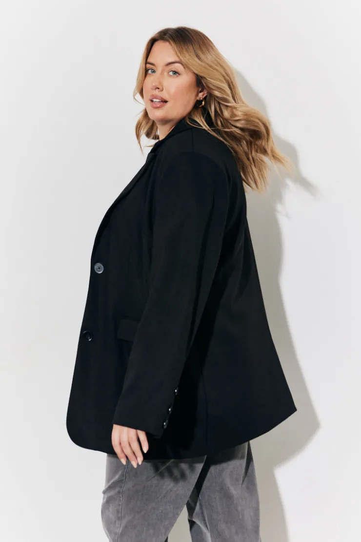 Online In The Style Relaxed Blazer Black