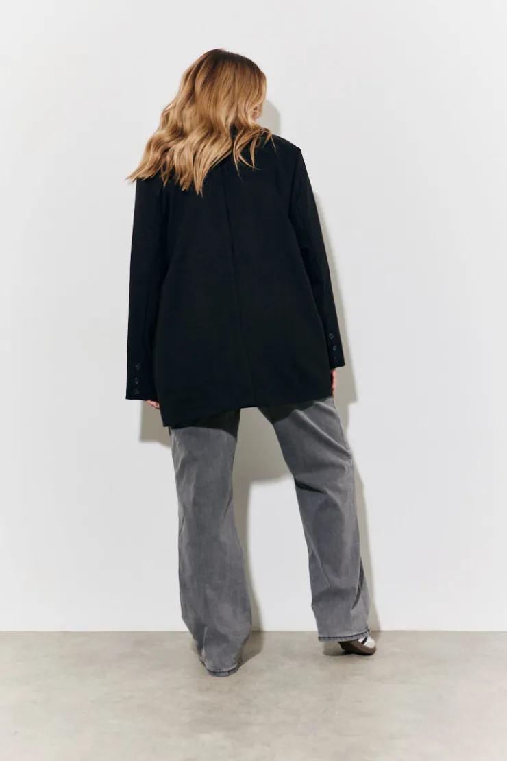 Online In The Style Relaxed Blazer Black