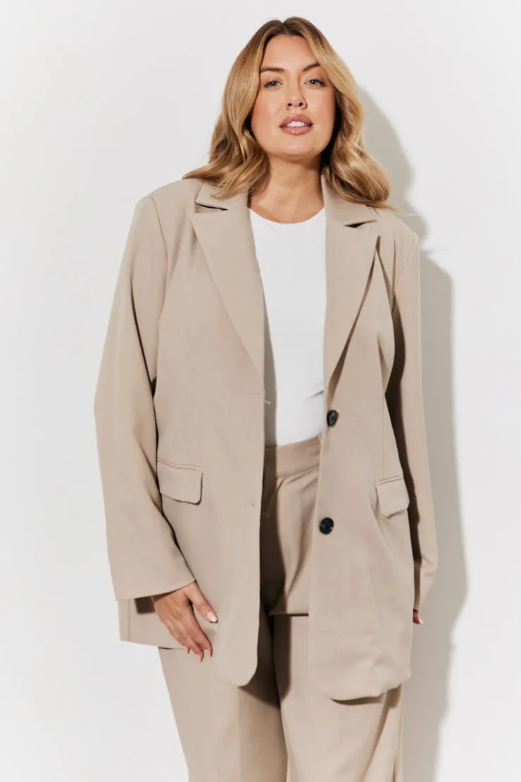 Clearance In The Style Relaxed Tailored Blazer Taupe