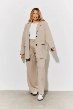 Clearance In The Style Relaxed Tailored Blazer Taupe