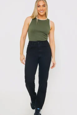 New In the Style RIB CONTRAST BINDING BODYSUIT