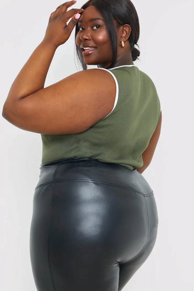 New In the Style RIB CONTRAST BINDING BODYSUIT