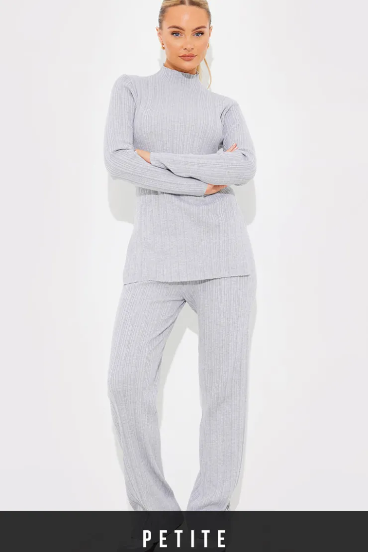 Discount In The Style Rib Knitted Co Ord Trouser