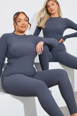 Best In The Style Rib Long Sleeve Top