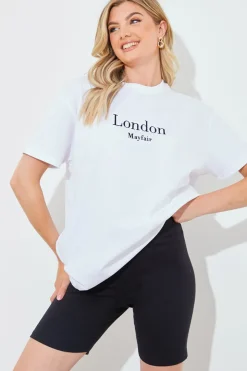 Hot In The Style Ribbed High Waisted Cycling Shorts