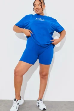 Hot In The Style Ribbed High Waisted Cycling Shorts