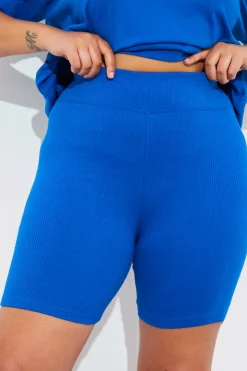 Hot In The Style Ribbed High Waisted Cycling Shorts