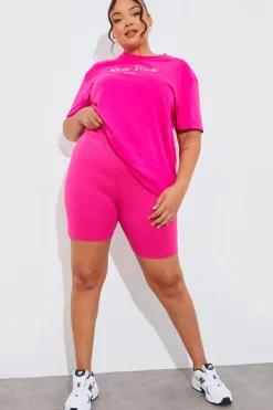 Hot In The Style Ribbed High Waisted Cycling Shorts