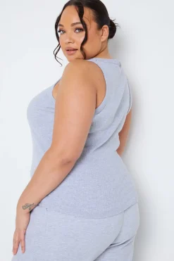 Sale In The Style Ribbed Racer Vest