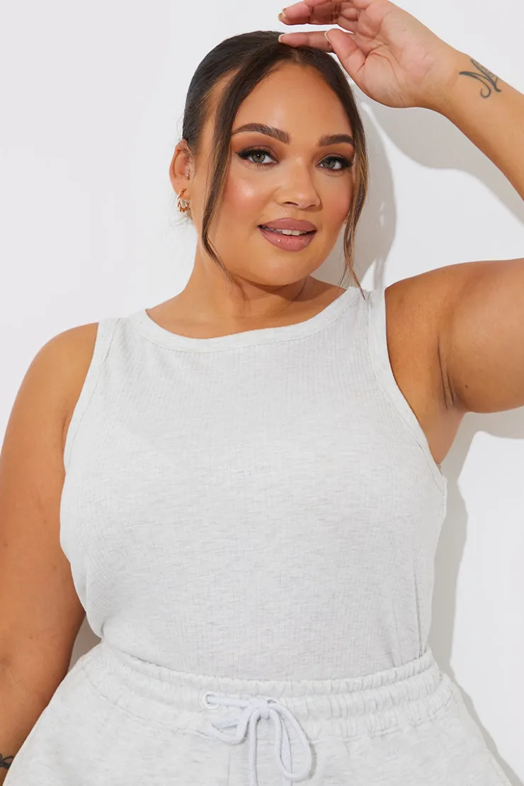 Sale In The Style Ribbed Racer Vest