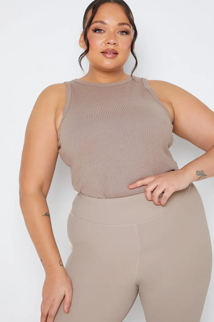 Sale In The Style Ribbed Racer Vest