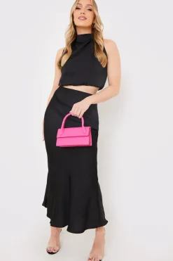 New In the Style Satin Maxi Co Ord Skirt