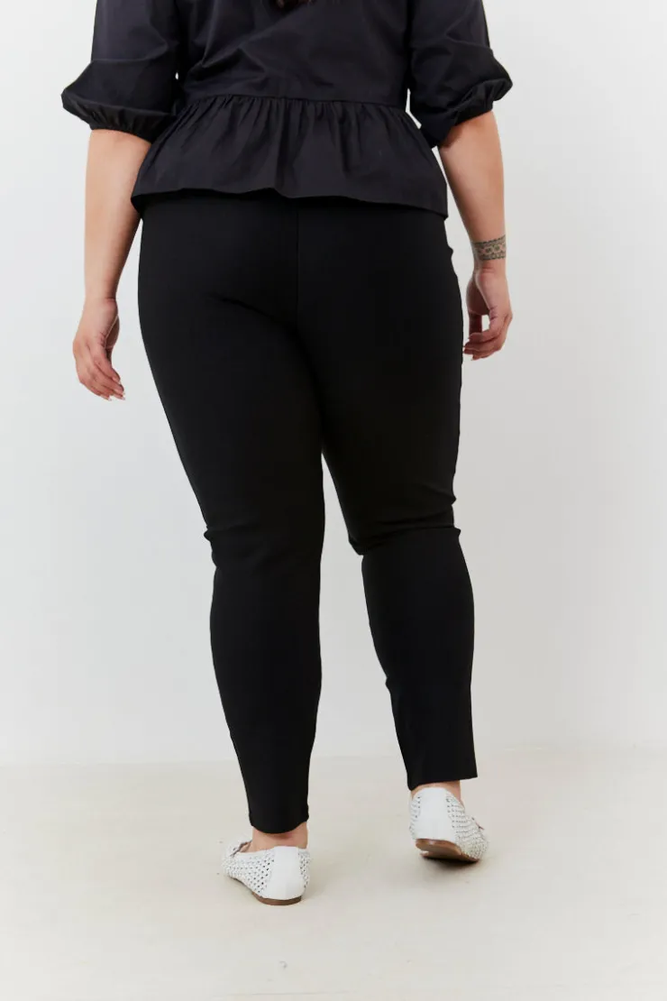 Online In The Style Seam Detail Trousers Black