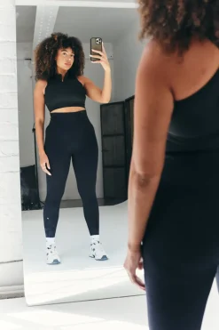 Sale Fits Seamless High Waist Bum Boosting Leggings Black