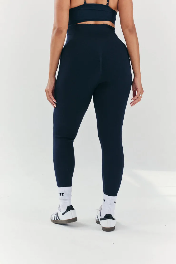 New Fits Seamless High Waist Bum Boosting Leggings Navy