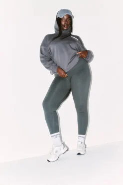 New Fits Seamless High Waisted Bum Boosting Leggings Charcoal