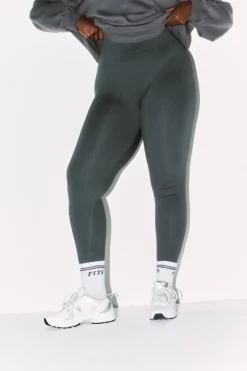 New Fits Seamless High Waisted Bum Boosting Leggings Charcoal