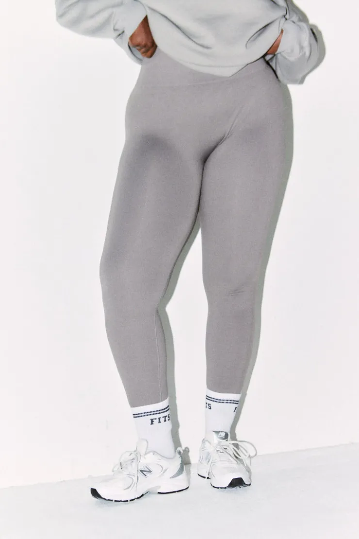 Hot Fits Seamless High Waisted Bum Boosting Leggings Slate