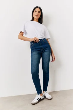 Best In the Style Shaper Stretch Jeans Mid blue