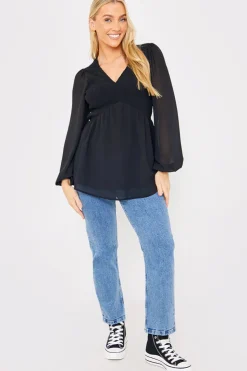 Outlet In the Style Shirred Bust Smock Top