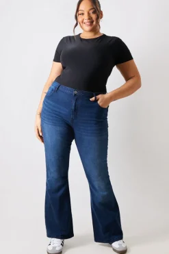Outlet In The Style Short Sleeve Double Layer Slinky Bodysuit