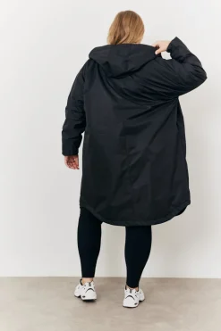 Online In The Style Showerproof Borg Lined Coat Black