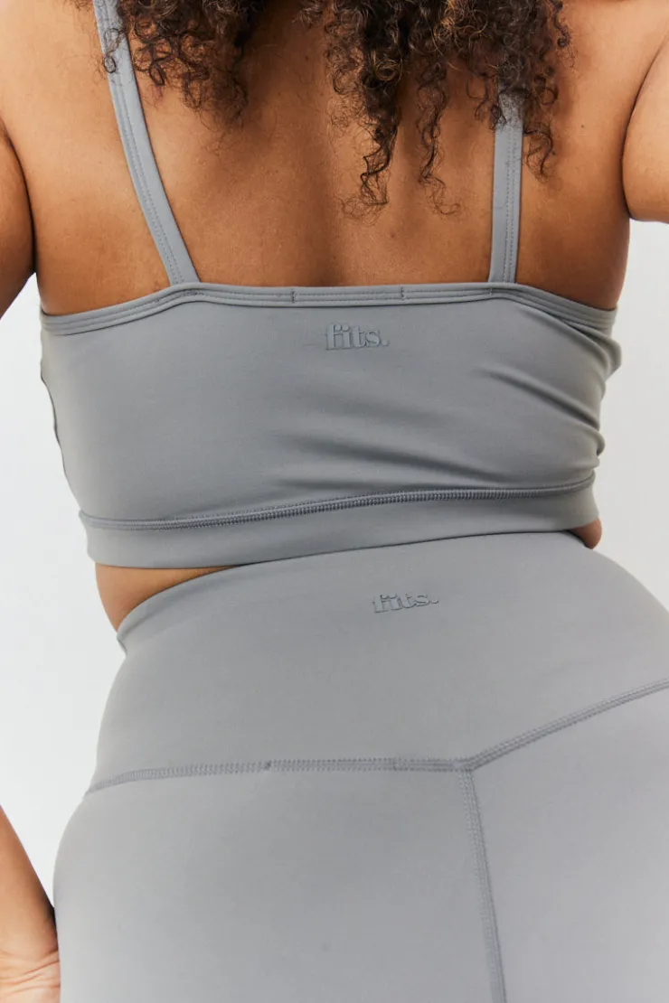 Discount In the Style Soft Touch Medium Support Halter Neck Sports Bra Grey