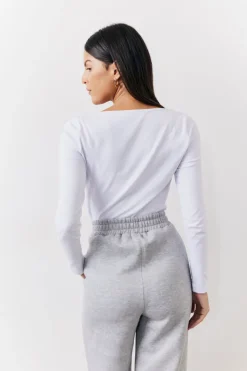 Discount In the Style Square Neck Top White