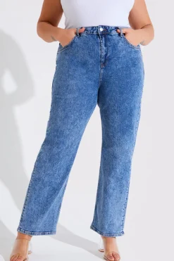 Hot Fits Straight Leg Jean Blue