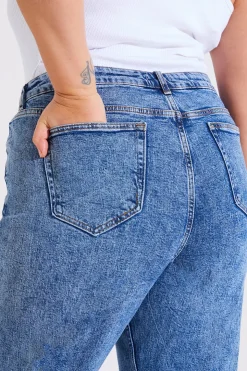 Hot Fits Straight Leg Jean Blue