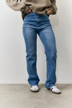 Best In The Style Straight Leg Jeans Blue