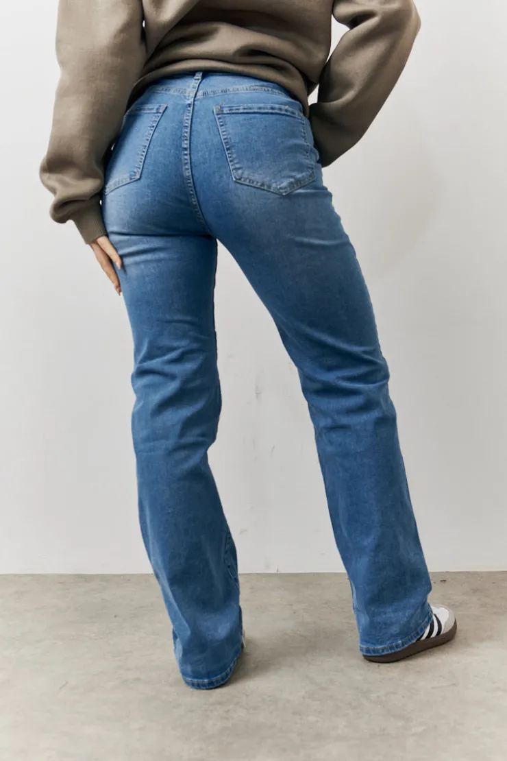 Best In The Style Straight Leg Jeans Blue