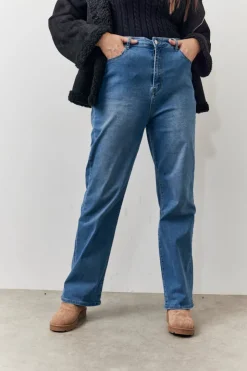 Best In The Style Straight Leg Jeans Blue