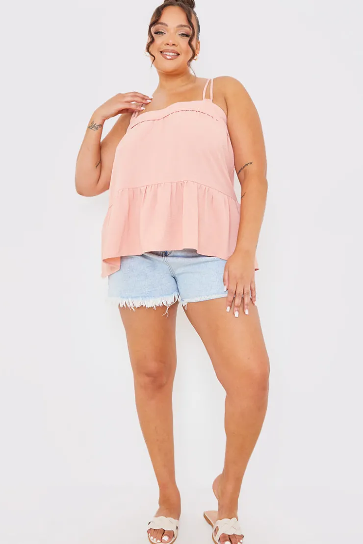 Online In the Style Strappy Smock Top Apricot