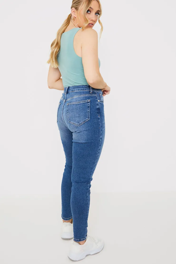 New In The Style Stretch High Waist Skinny Jeans